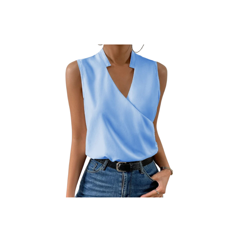 Sexy Sleeveless Vest Blouse - Luna Haru