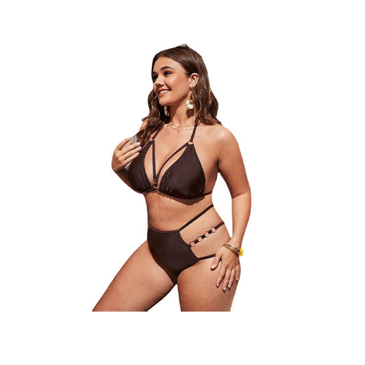 Plus Size Ring Link Bikini Set - Luna Haru