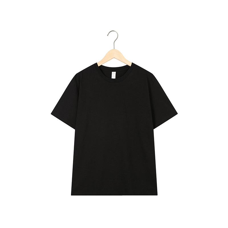 Soft O-neck Solid Tees - Luna Haru