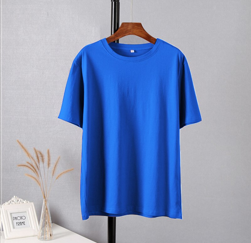 Soft O-neck Solid Tees - Luna Haru