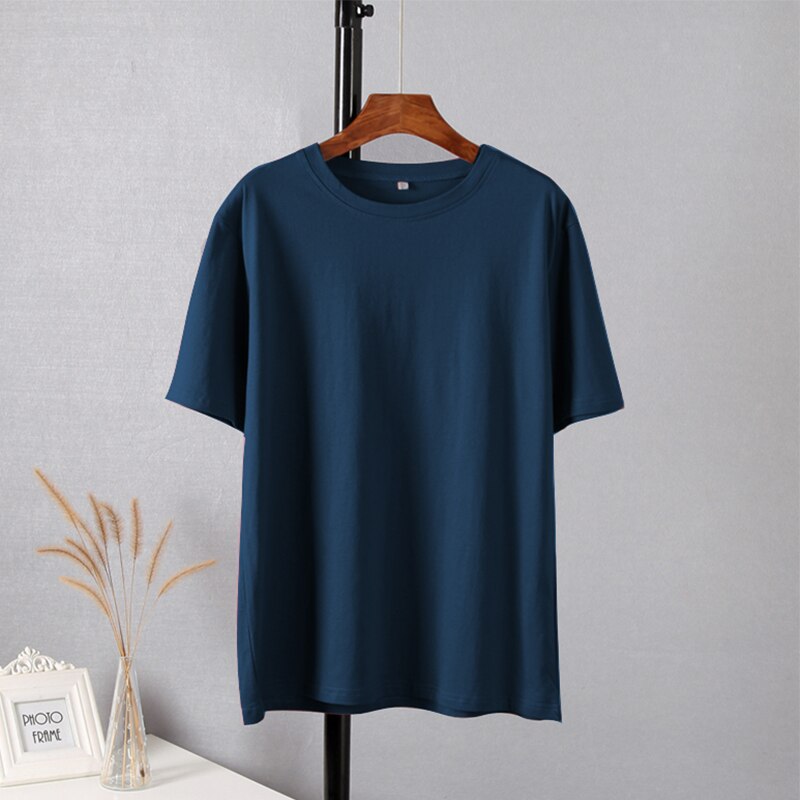 Soft O-neck Solid Tees - Luna Haru