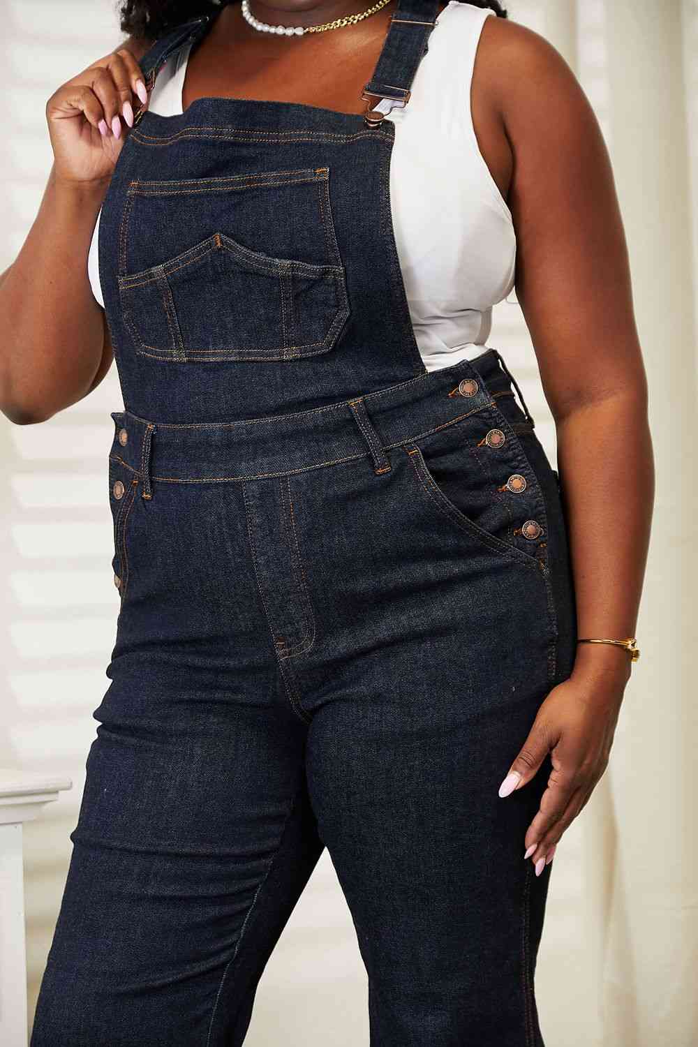 Judy Blue Full Size High Waist Classic Denim Overalls - Luna Haru