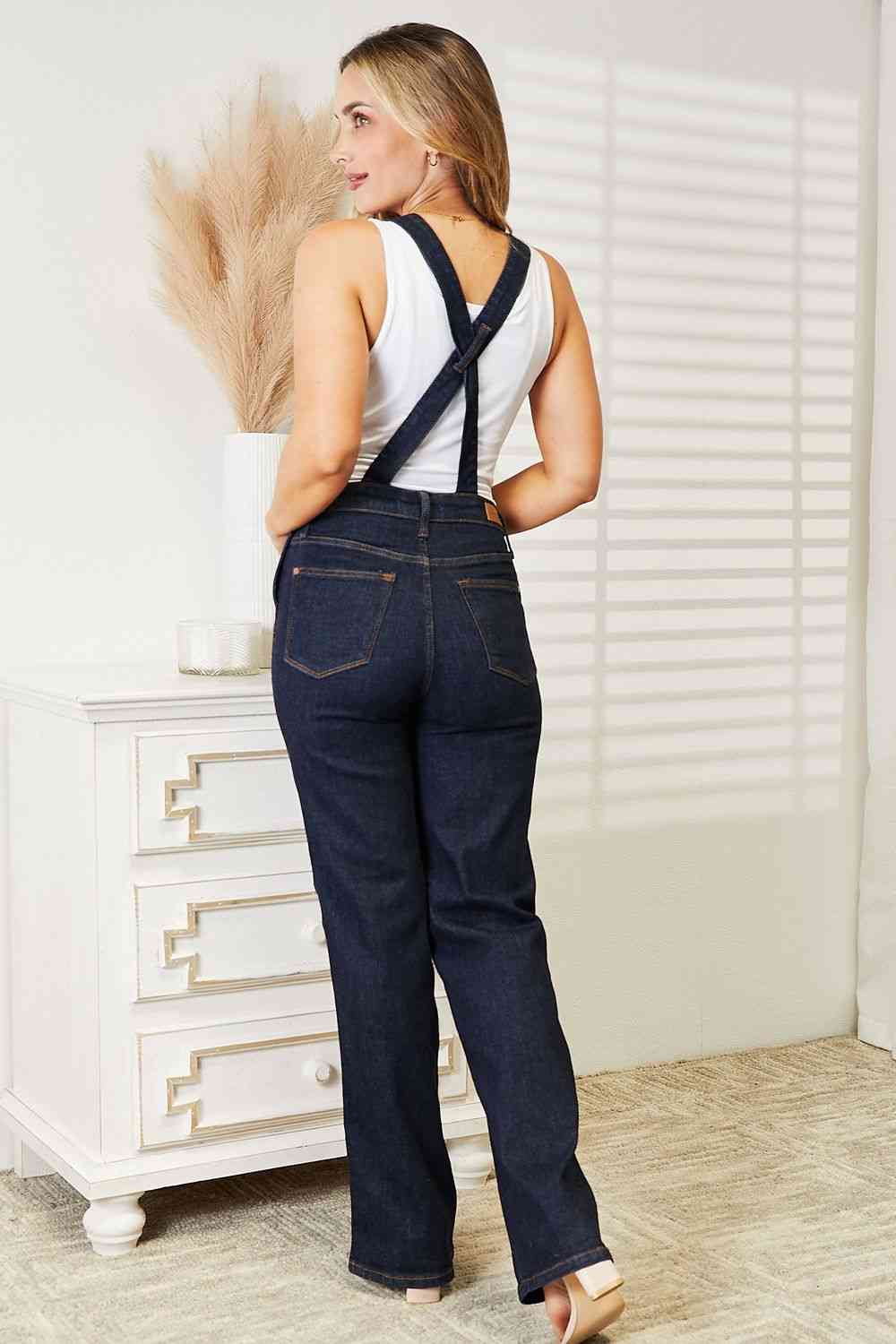 Judy Blue Full Size High Waist Classic Denim Overalls - Luna Haru