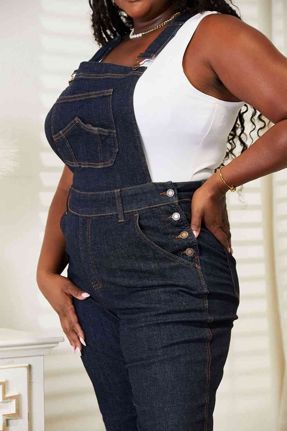 Judy Blue Full Size High Waist Classic Denim Overalls - Luna Haru