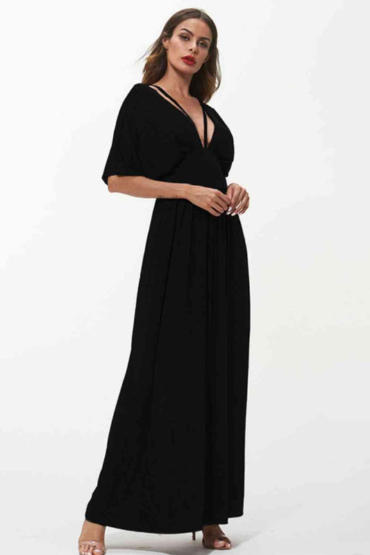 Strappy Neck Maxi Dress - Luna Haru